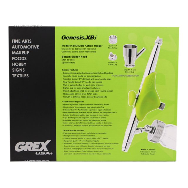 Grex Genesis Ergonomic Airbrush- 0.5 mm Tip, Bottom Feed