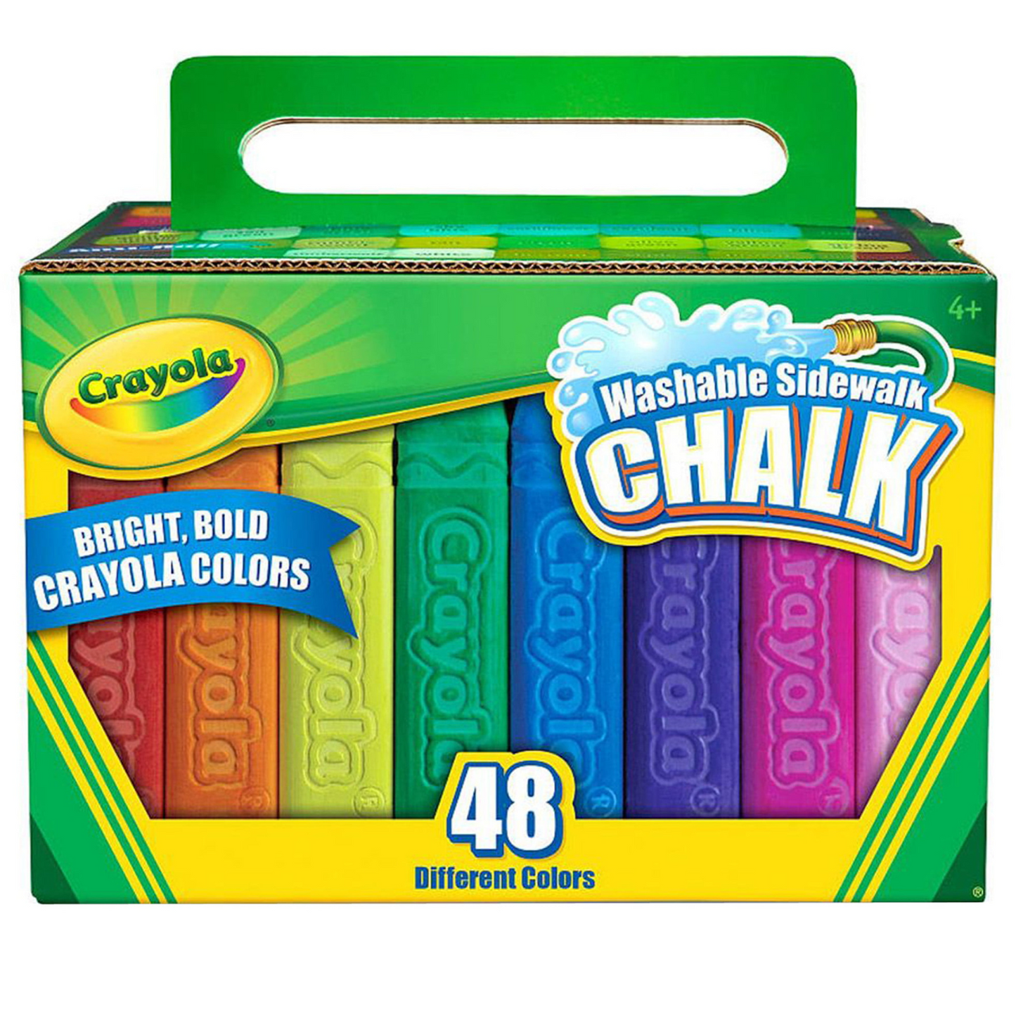 Crayola Washable Sidewalk Chalk, 48 Count Per Box, Set Of 4 Boxes