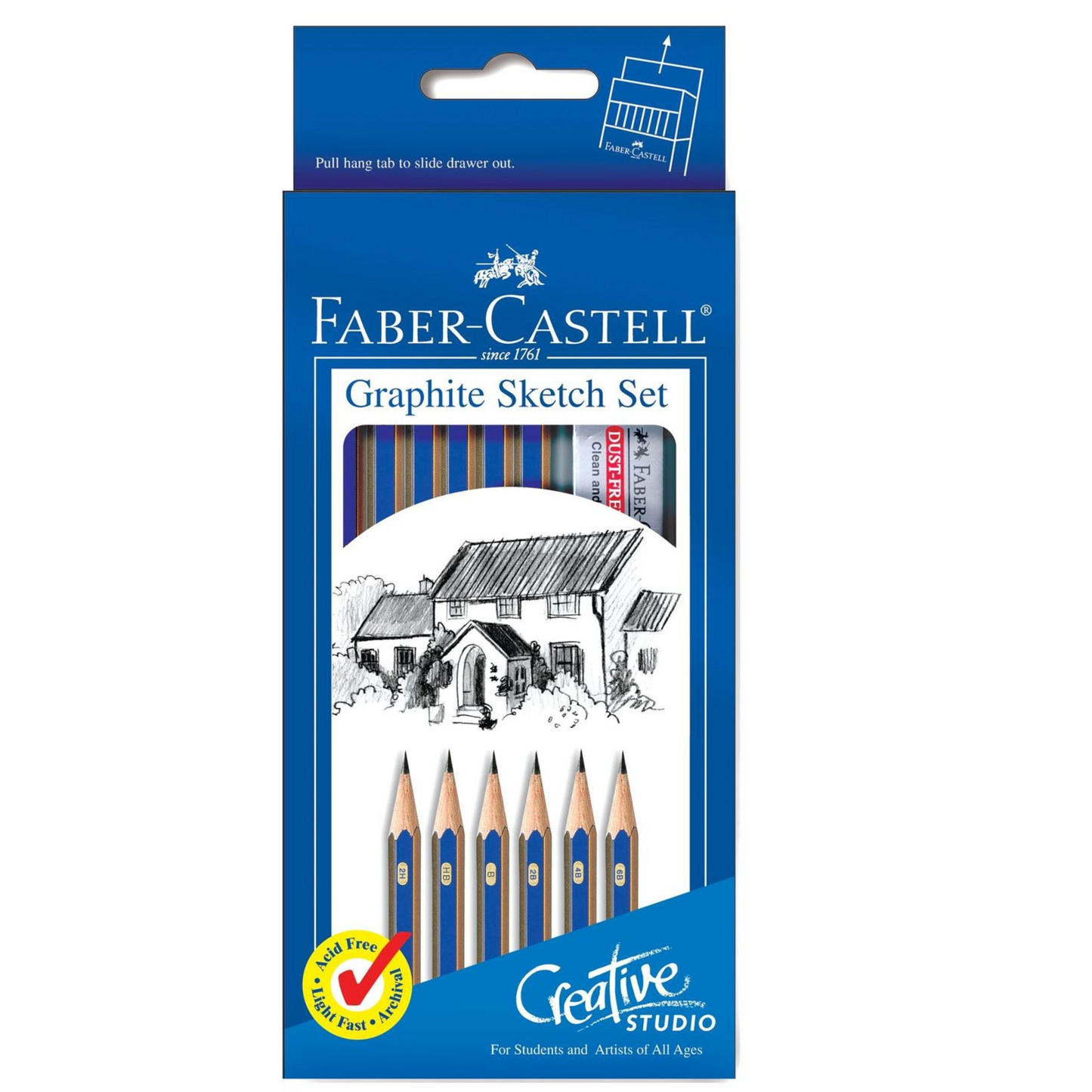 Studio Graphite Sketch Pencils graphite sketch set, set of 6 (pack of 3)