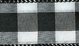 Morex Ribbon, Cambridge, 2-1/2 in x 50 yd, Black/White