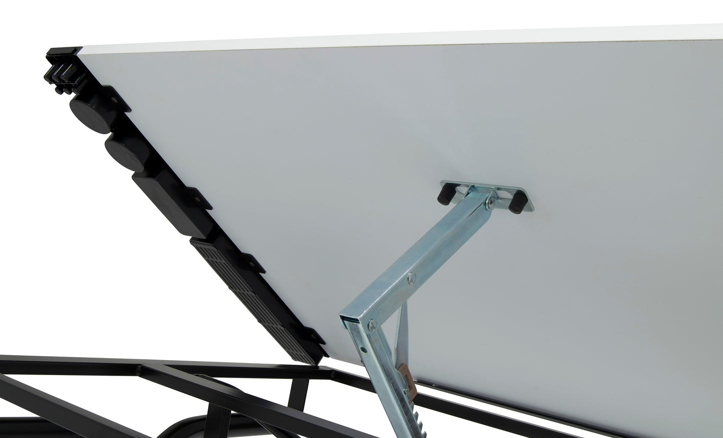 Studio Designs Metal Folding Drafting Table, Black, Wood Top