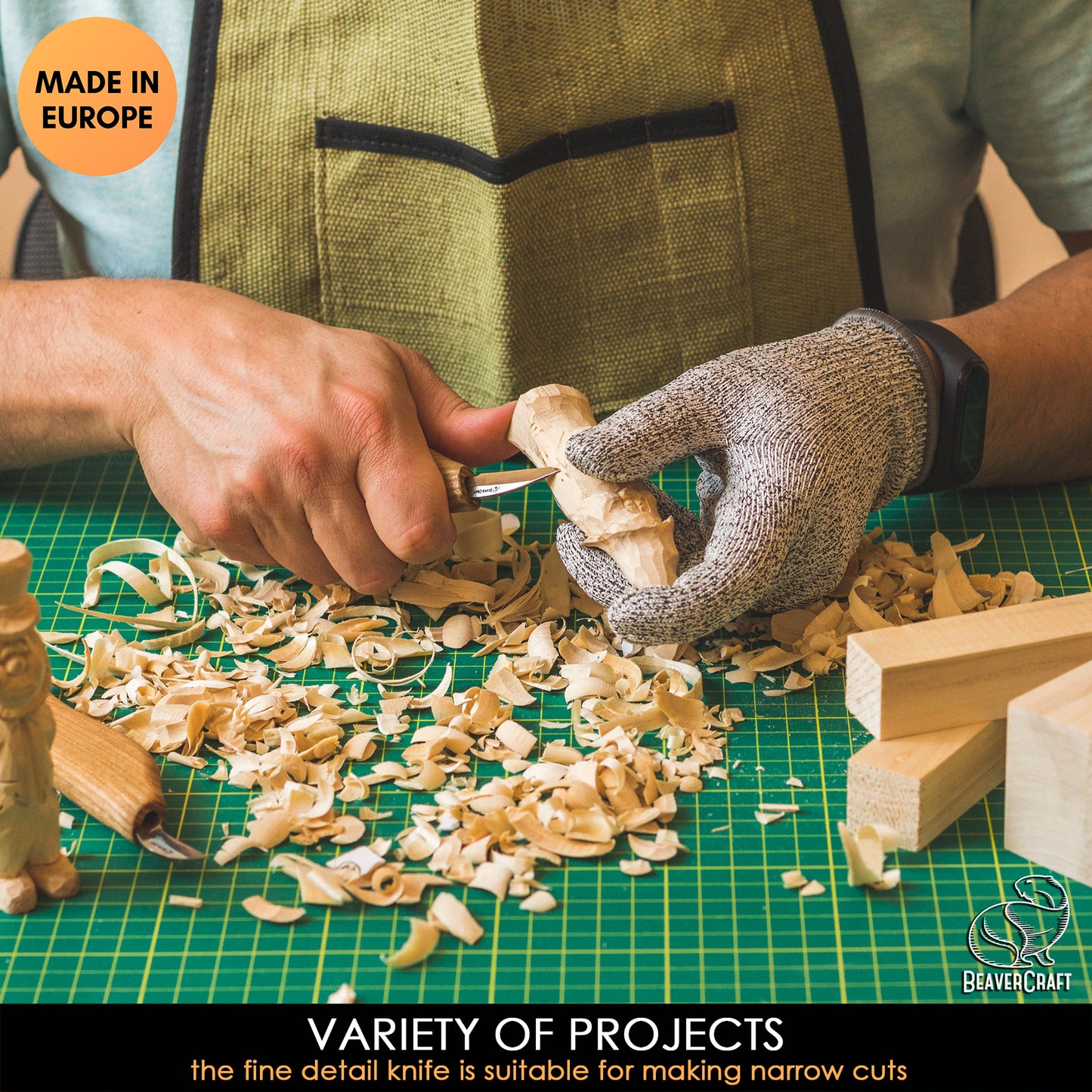 Beavercraft Wood Carving Kit S16