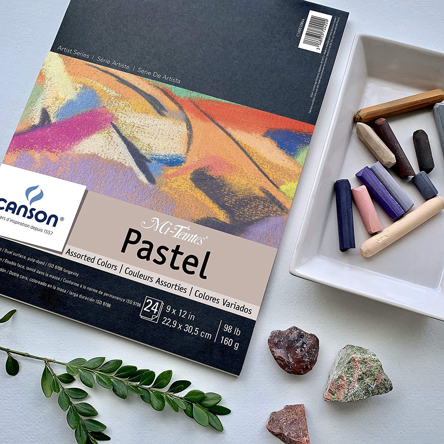 Canson Mi-Teintes Paper Pad, 9" x 12", Assorted Colors