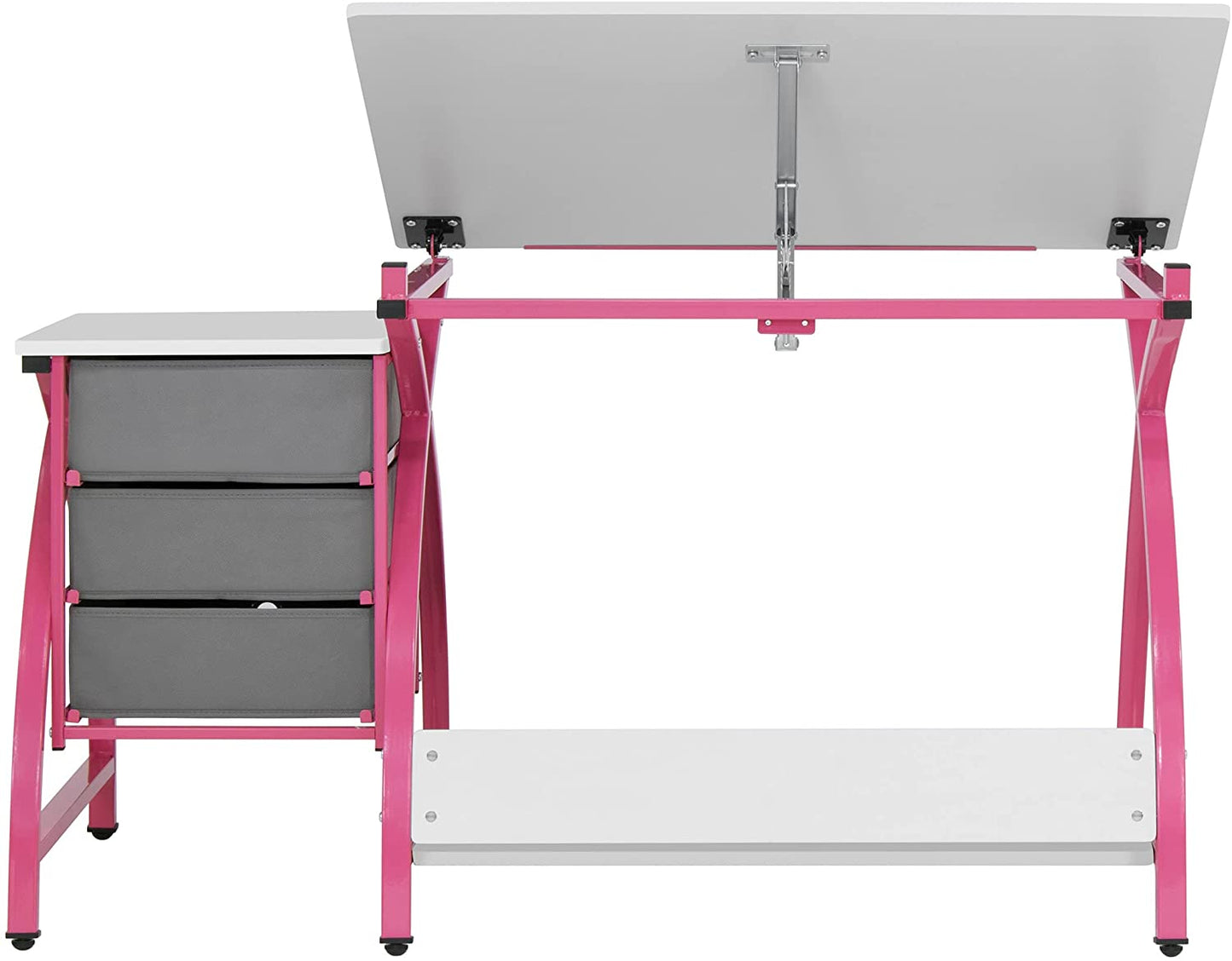 SD Studio Designs 2 Piece Venus Craft Table with Angle Adjustable Top and Stool