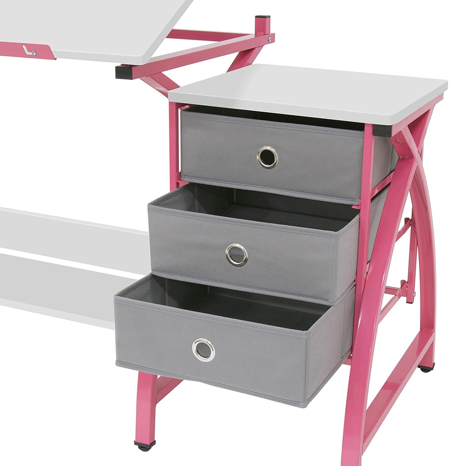 SD Studio Designs 2 Piece Venus Craft Table with Angle Adjustable Top and Stool