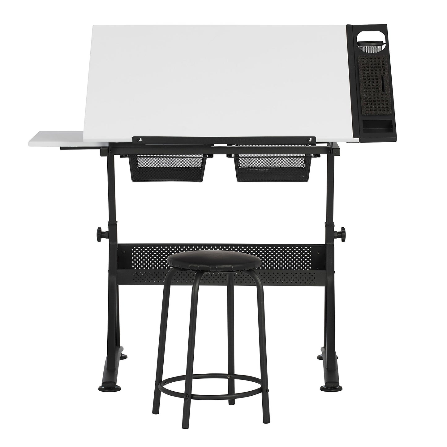 Studio Designs 47.75W Laminate Fusion Craft Center Drafting Table White 10102
