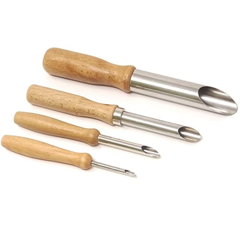 4 Pcs/Sets Stainless Steel Circle Shaping Pottery Clay Sculpture Tools Hole Punch
