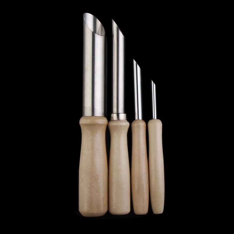 4 Pcs/Sets Stainless Steel Circle Shaping Pottery Clay Sculpture Tools Hole Punch
