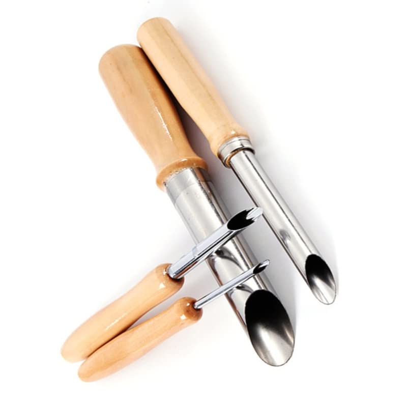 4 Pcs/Sets Stainless Steel Circle Shaping Pottery Clay Sculpture Tools Hole Punch