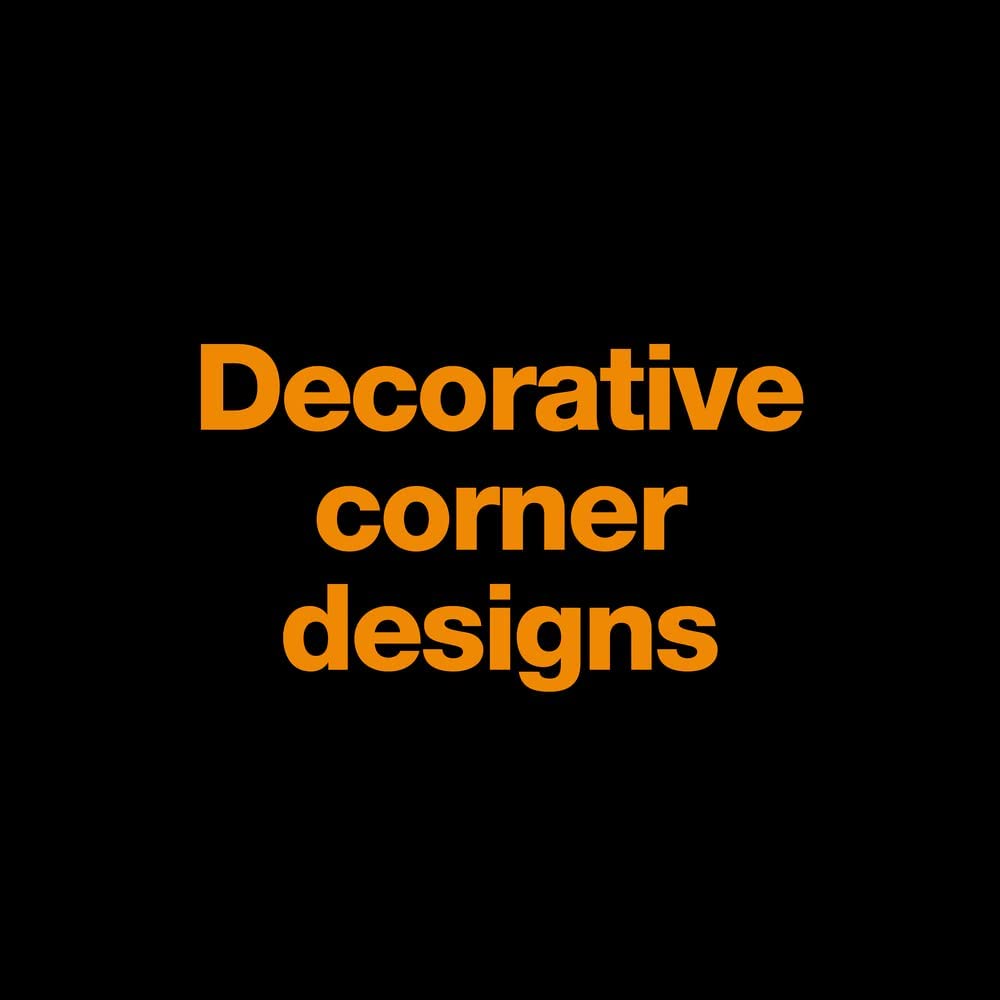 Fiskars 3-in-1 Corner/Border Punch, Lace 117290-1001) Orange