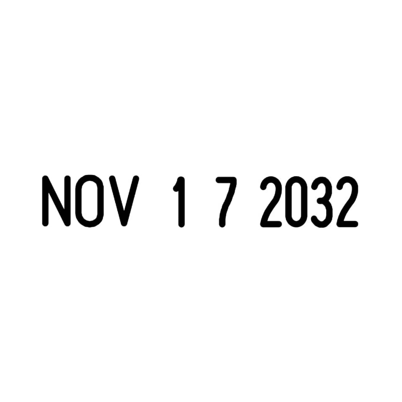 Trodat Printy 4820 Self-Inking Date Stamp: US Date Format, Black Ink