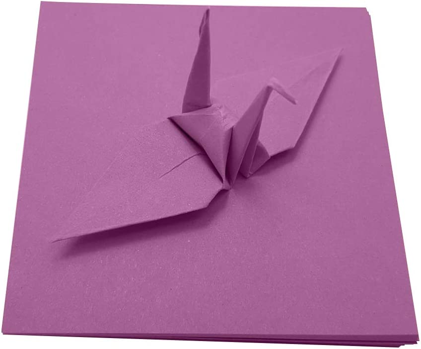 100 Origami Paper Double Sided Color Red 3x3 inches Square Easy Fold Paper for Folding Paper, Origami Cranes, Scrapbook Paper (#S16 Red)