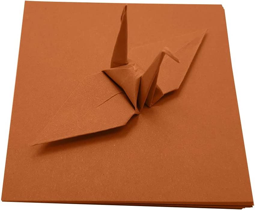 100 Origami Paper Double Sided Color Red 3x3 inches Square Easy Fold Paper for Folding Paper, Origami Cranes, Scrapbook Paper (#S16 Red)