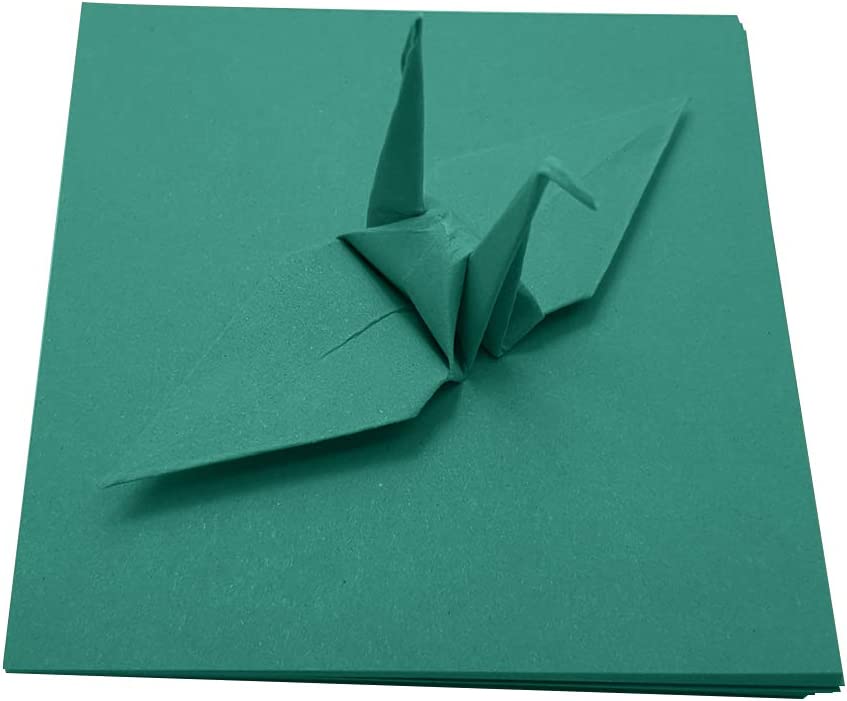 100 Origami Paper Double Sided Color Red 3x3 inches Square Easy Fold Paper for Folding Paper, Origami Cranes, Scrapbook Paper (#S16 Red)