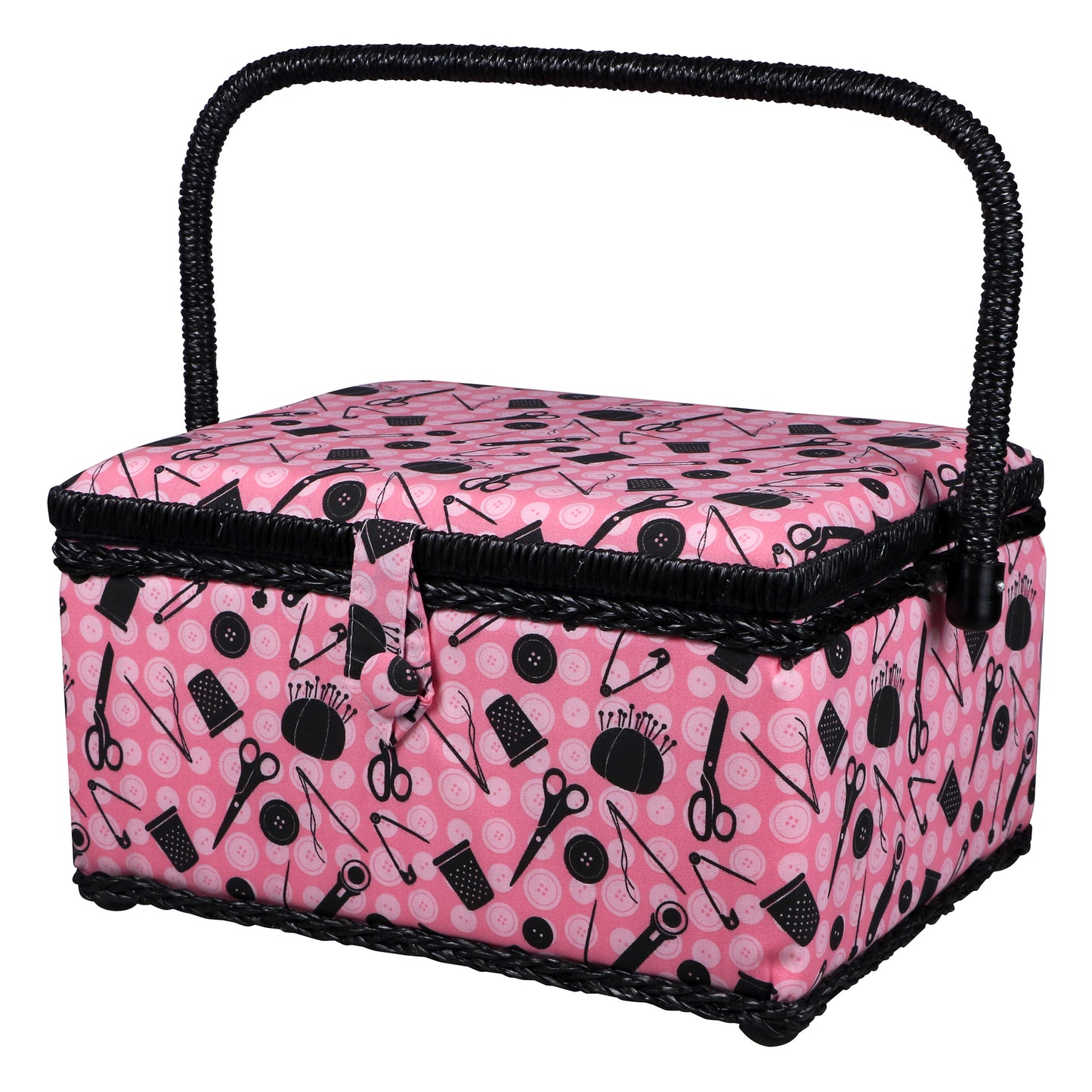 SINGER Large Sewing Basket, Includes Essential Sewing Accessories and Notions