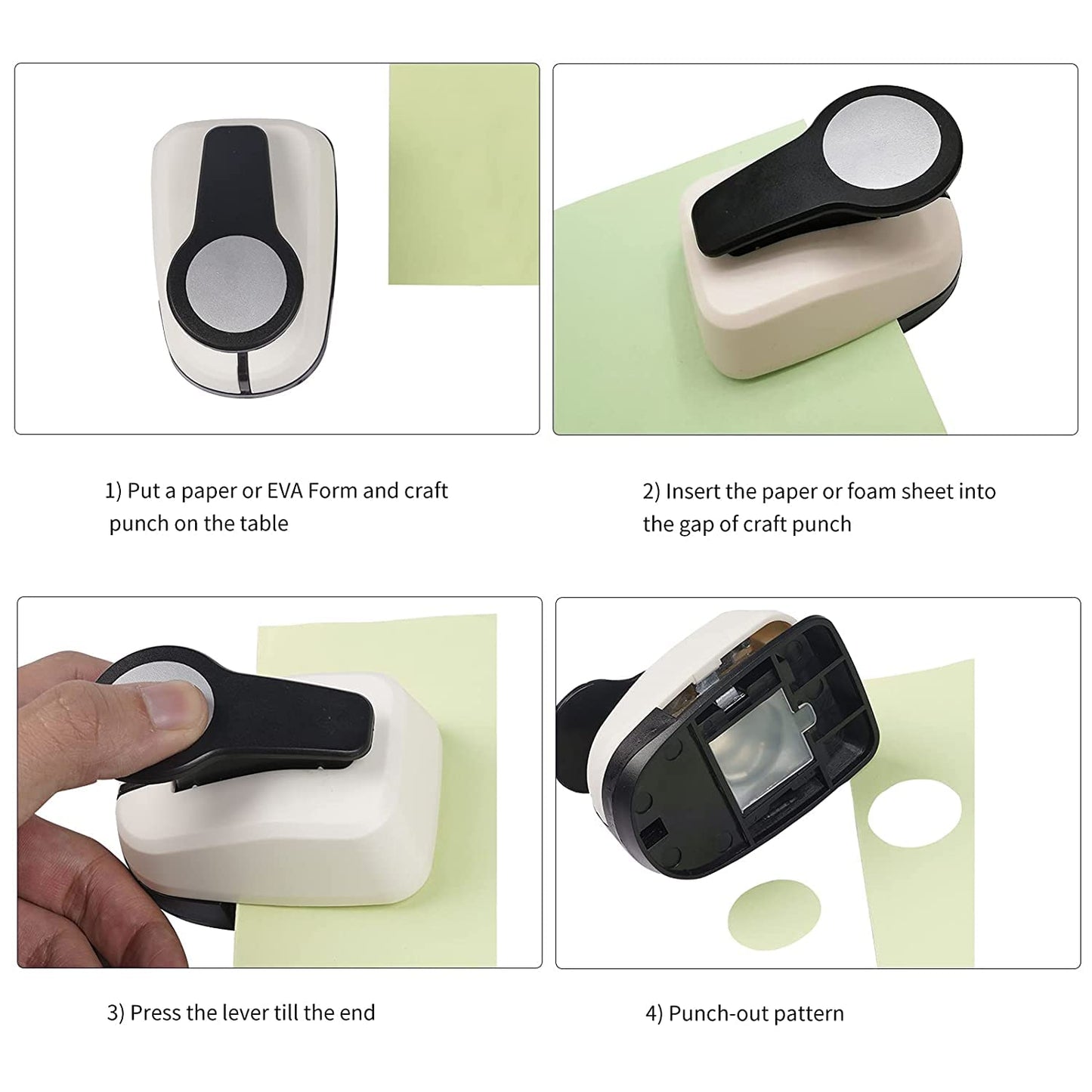 Paper Punches, 1 inch Hole Punch,Heart Paper Punch, 6pcs Hole Punch Set, Flower Paper Punch, For Scrapbooking
