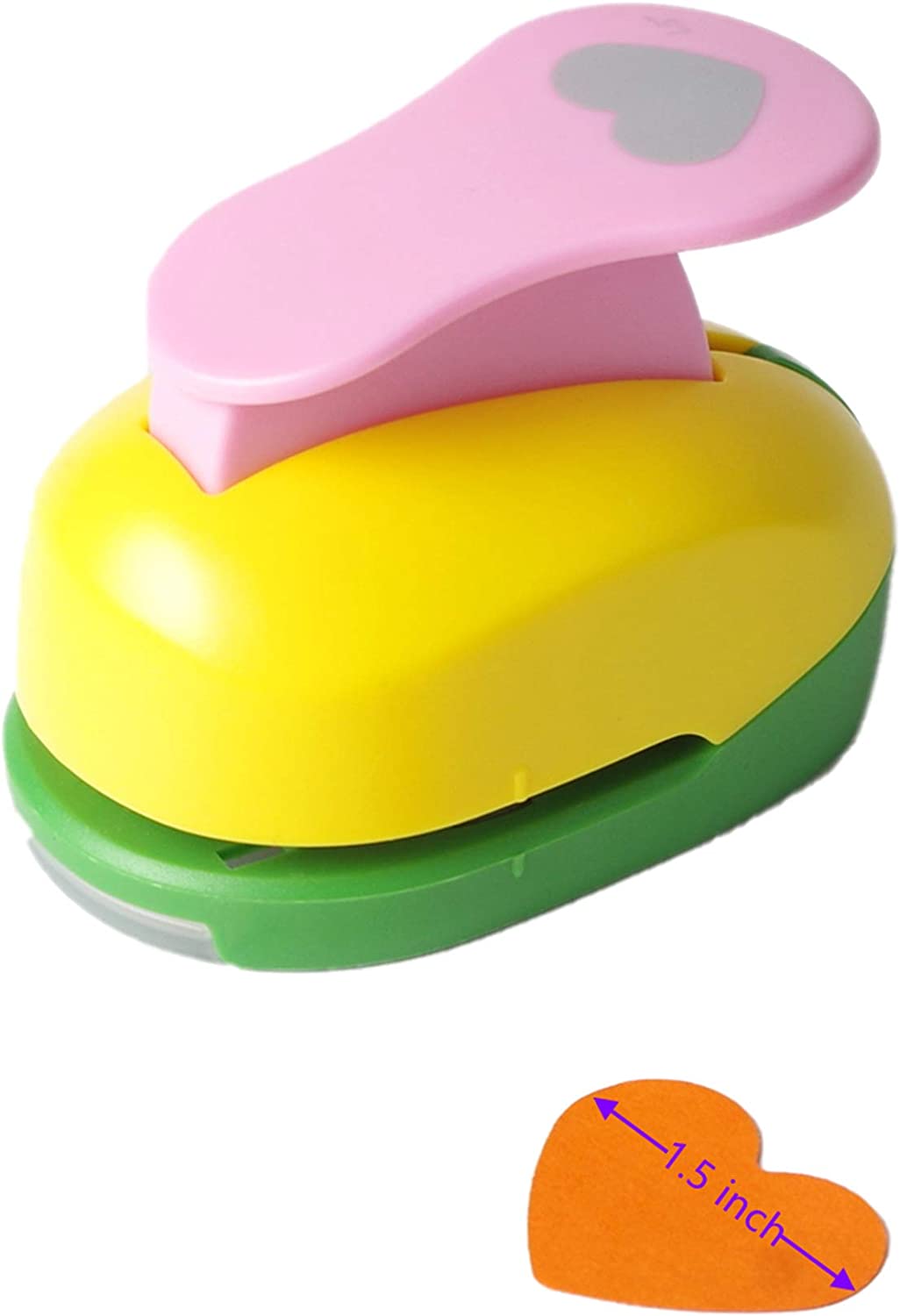 Heart Punch 3/8 inch+5/8 inch+1 inch Craft Lever Punch Handmade Paper Punch for Crafting Scrapbooking