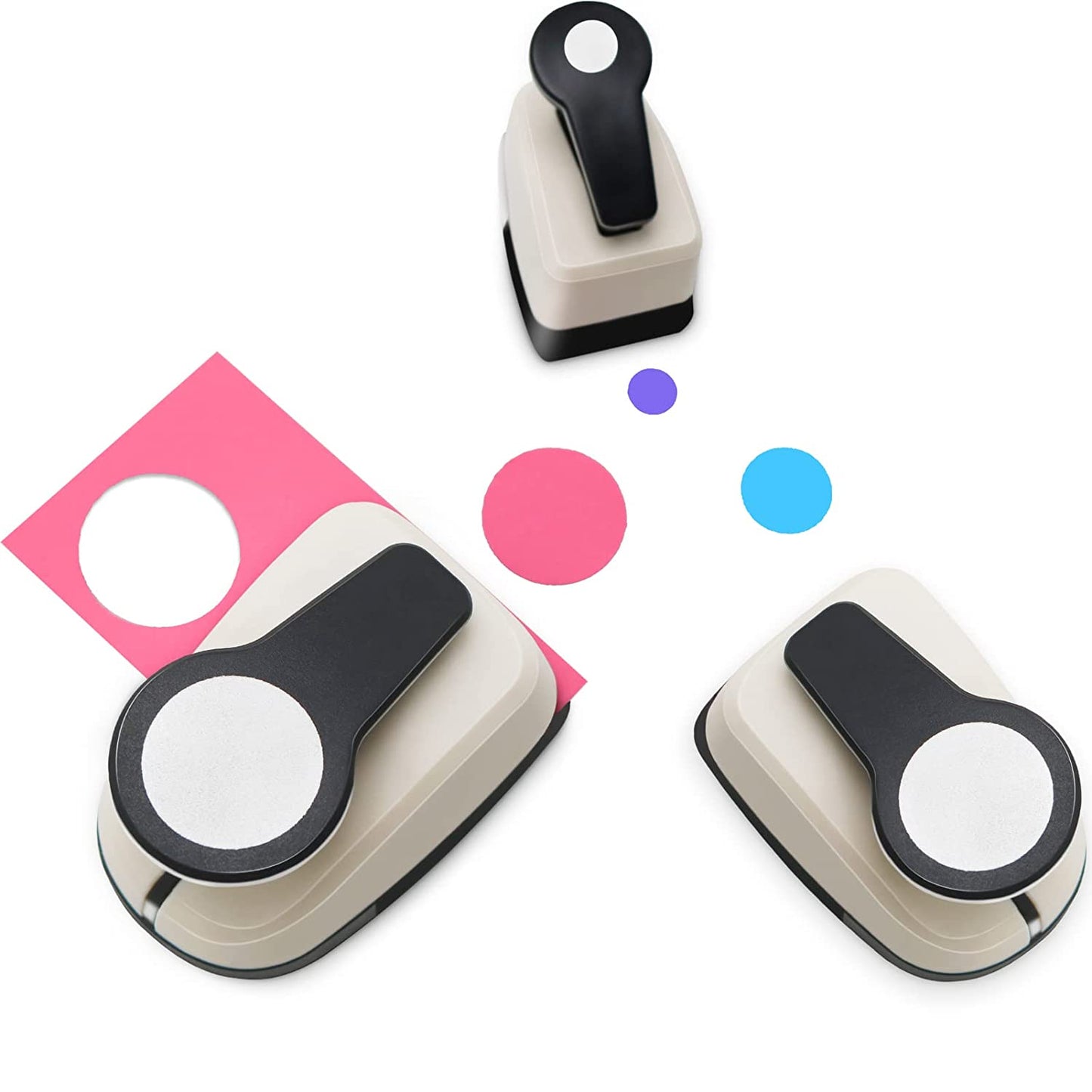 Paper Punches, 1 inch Hole Punch,Heart Paper Punch, 6pcs Hole Punch Set, Flower Paper Punch, For Scrapbooking