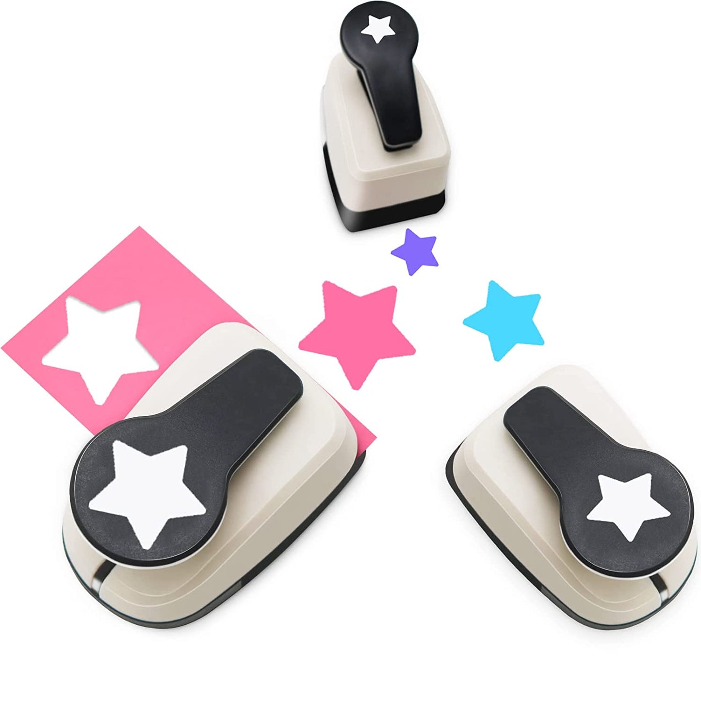 Paper Punches, 1 inch Hole Punch,Heart Paper Punch, 6pcs Hole Punch Set, Flower Paper Punch, For Scrapbooking