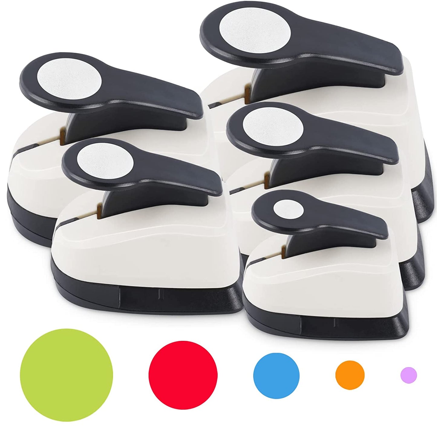Paper Punches, 1 inch Hole Punch,Heart Paper Punch, 6pcs Hole Punch Set, Flower Paper Punch, For Scrapbooking