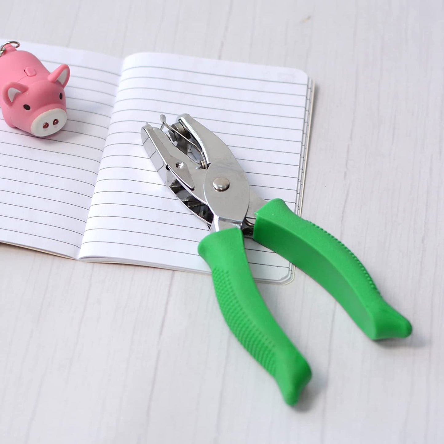 1/4 and 1/8 Inch Small Single Hole Punch, 2 Pack Handheld Circle Shaped Hole Puncher with 8 Sheet Capacity for DIY Craft Paper, Tag & Ticket, Perfect for Home, Office, Back to School Supplies