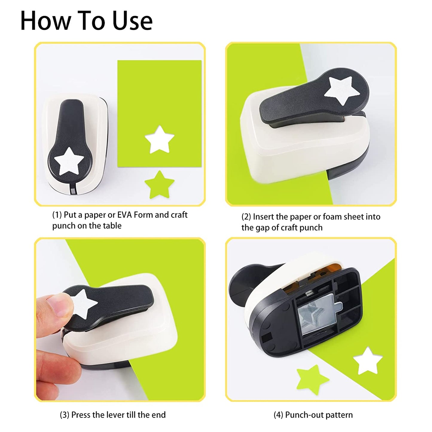 Paper Punches, 1 inch Hole Punch,Heart Paper Punch, 6pcs Hole Punch Set, Flower Paper Punch, For Scrapbooking