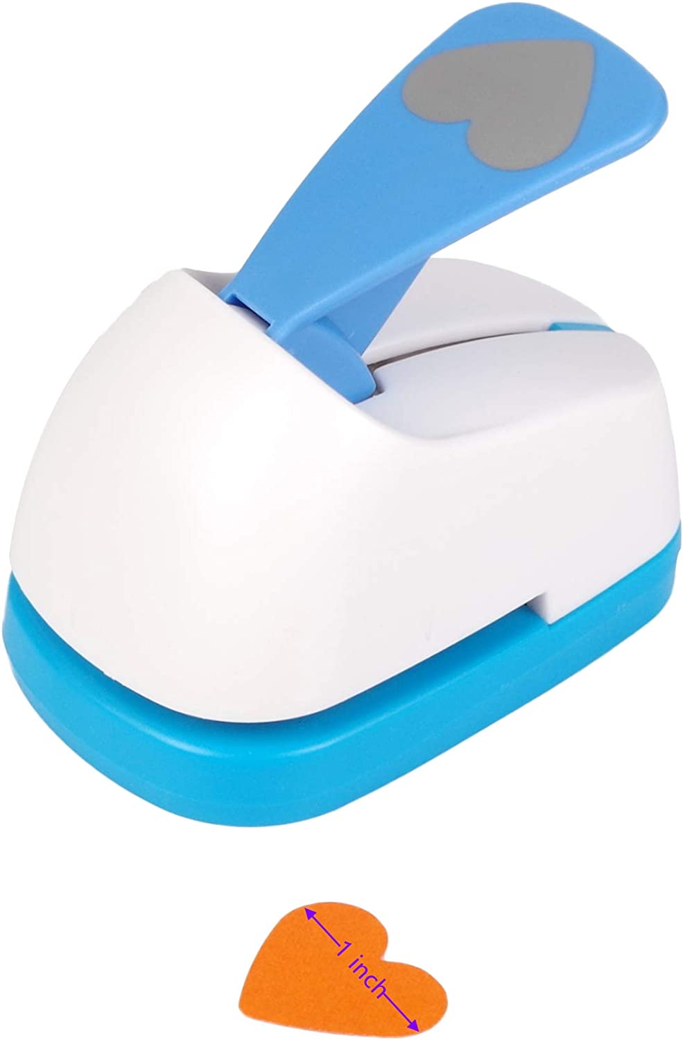 Heart Punch 3/8 inch+5/8 inch+1 inch Craft Lever Punch Handmade Paper Punch for Crafting Scrapbooking