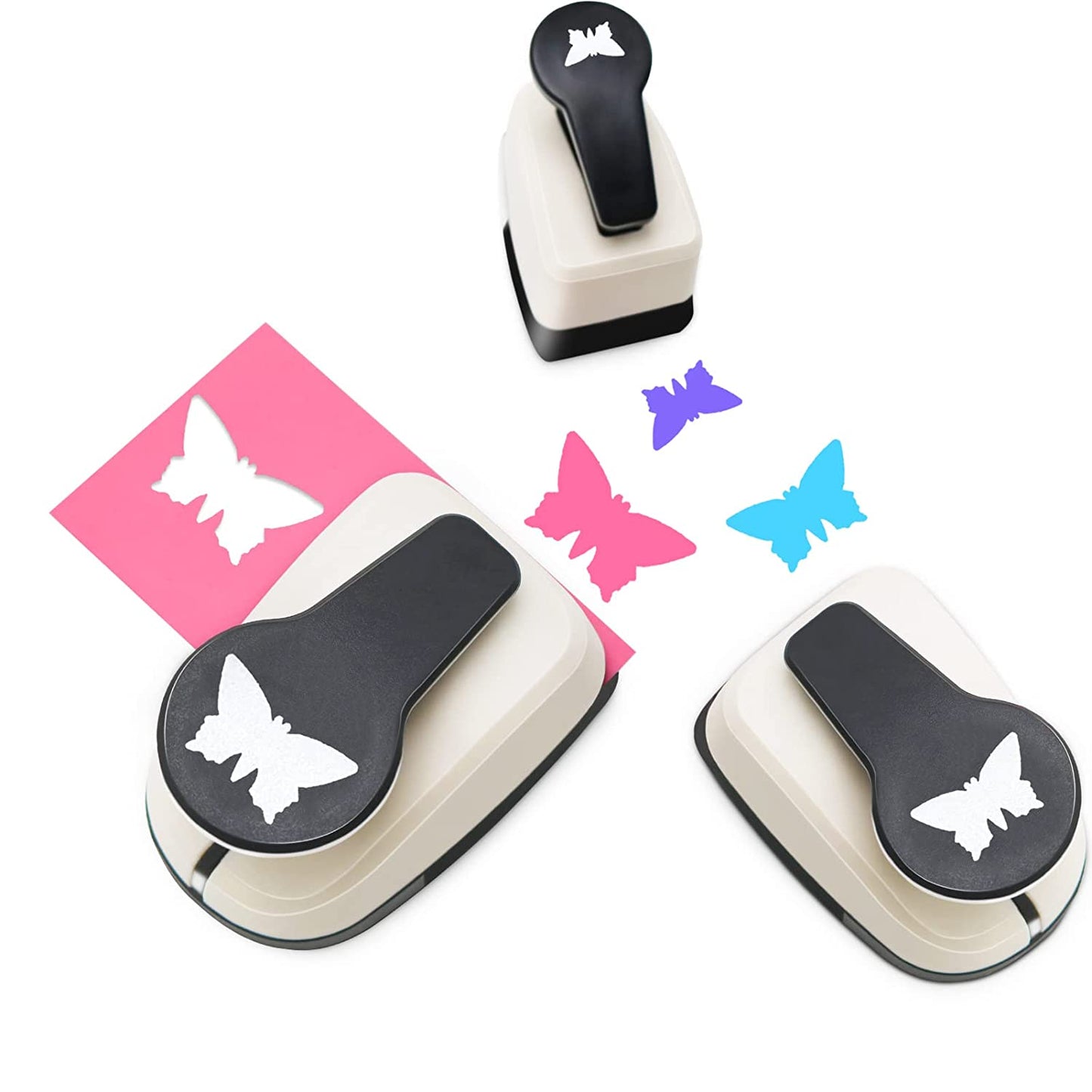 Paper Punches, 1 inch Hole Punch,Heart Paper Punch, 6pcs Hole Punch Set, Flower Paper Punch, For Scrapbooking