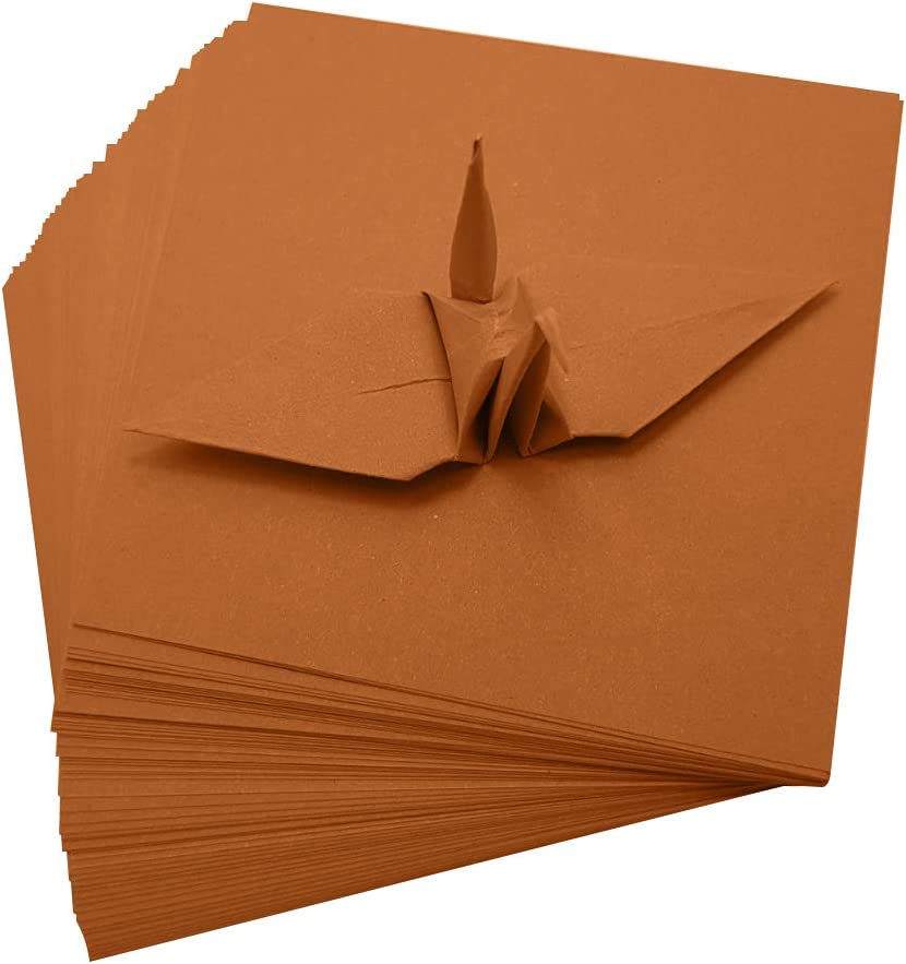 100 Origami Paper Double Sided Color Red 3x3 inches Square Easy Fold Paper for Folding Paper, Origami Cranes, Scrapbook Paper (#S16 Red)