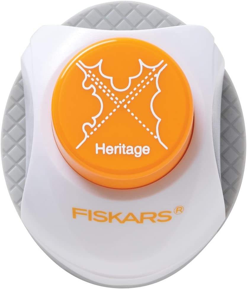 Fiskars 3-in-1 Corner/Border Punch, Lace 117290-1001) Orange