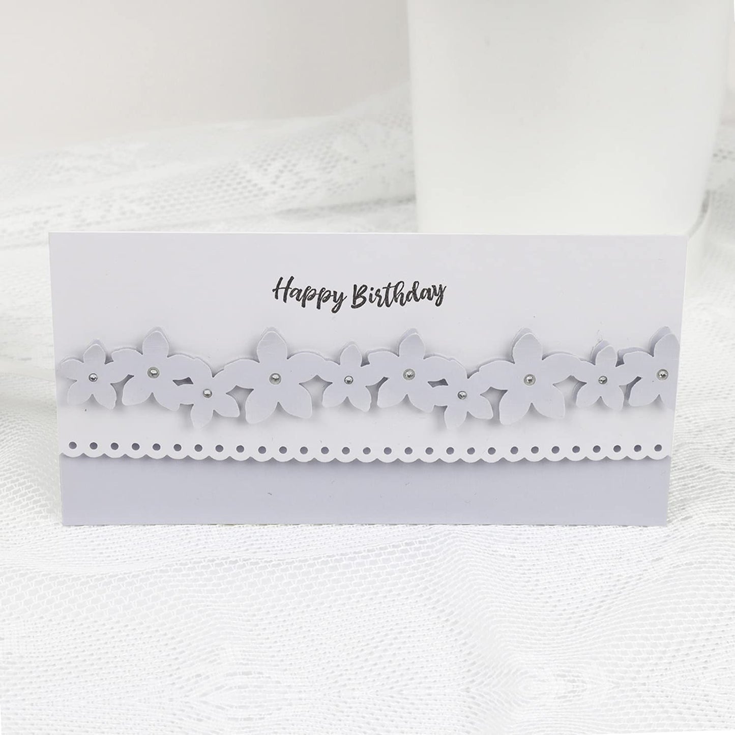 Bira Craft Deep Edger Border Craft Punch for Scrapbooking(Dots and Flourish)