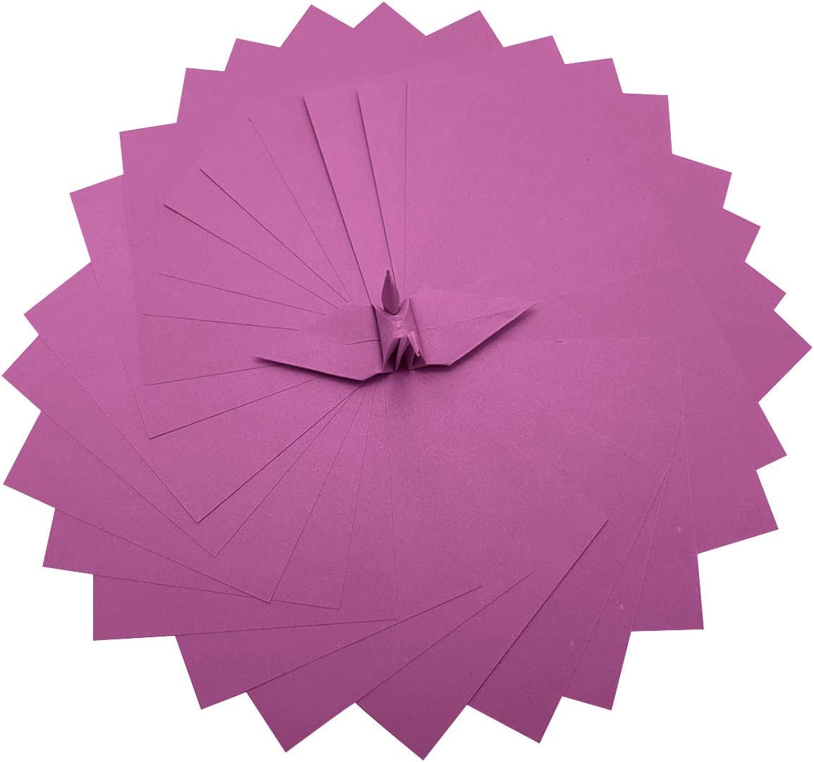 100 Origami Paper Double Sided Color Red 3x3 inches Square Easy Fold Paper for Folding Paper, Origami Cranes, Scrapbook Paper (#S16 Red)