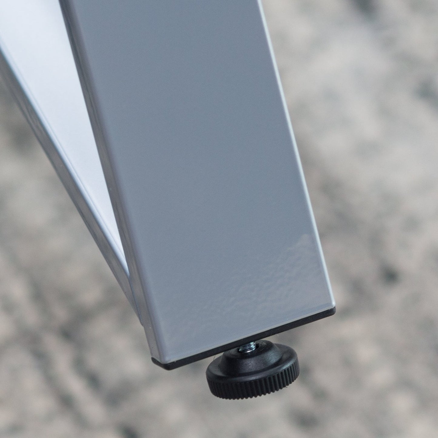 Studio Designs Futura Advanced Glass Tabletop Drafting Table in Silver