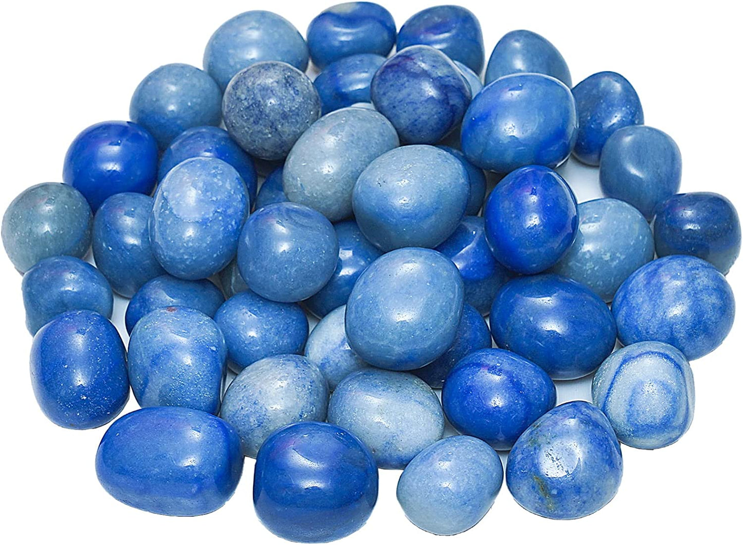 Ainuosen 1LB Natural Polished Tumbled Lapis Lazuli Crystals Stones 0.8-1.2 inch