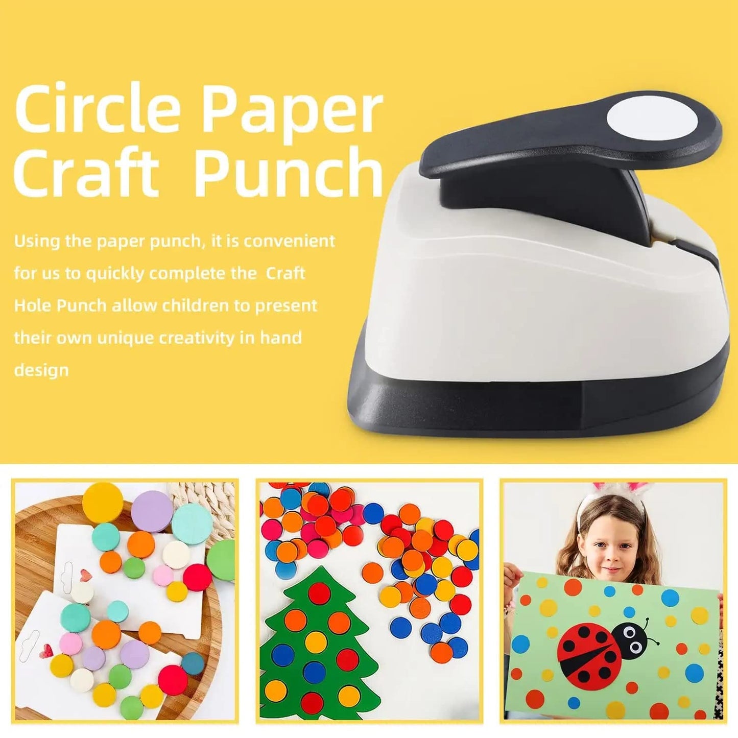 Paper Punches, 1 inch Hole Punch,Heart Paper Punch, 6pcs Hole Punch Set, Flower Paper Punch, For Scrapbooking