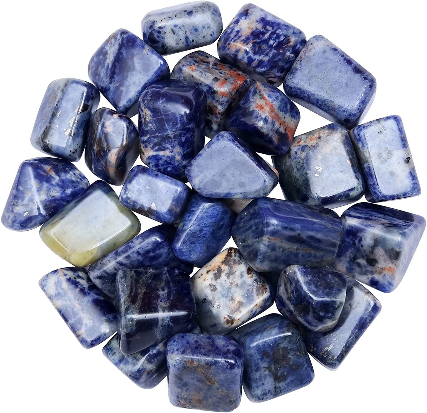 Zaicus 1lb Iolite Tumbled Stones |Natural Stones | Home Decor | Size 20-25 mm