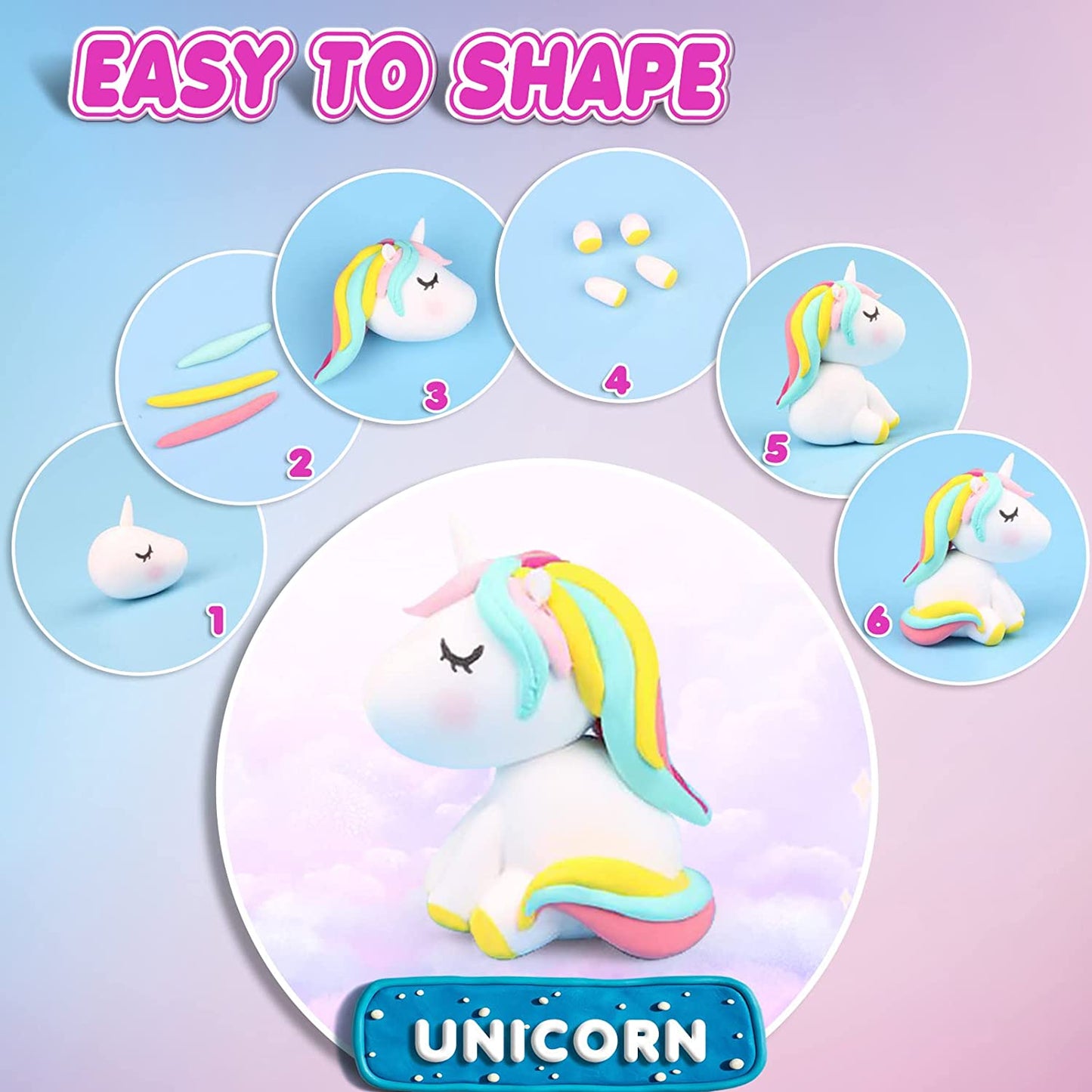 Air Dry Clay 27 Colors, Modeling Clay for Kids, DIY Molding Magic Clay for with Tools, Soft & Ultra Light