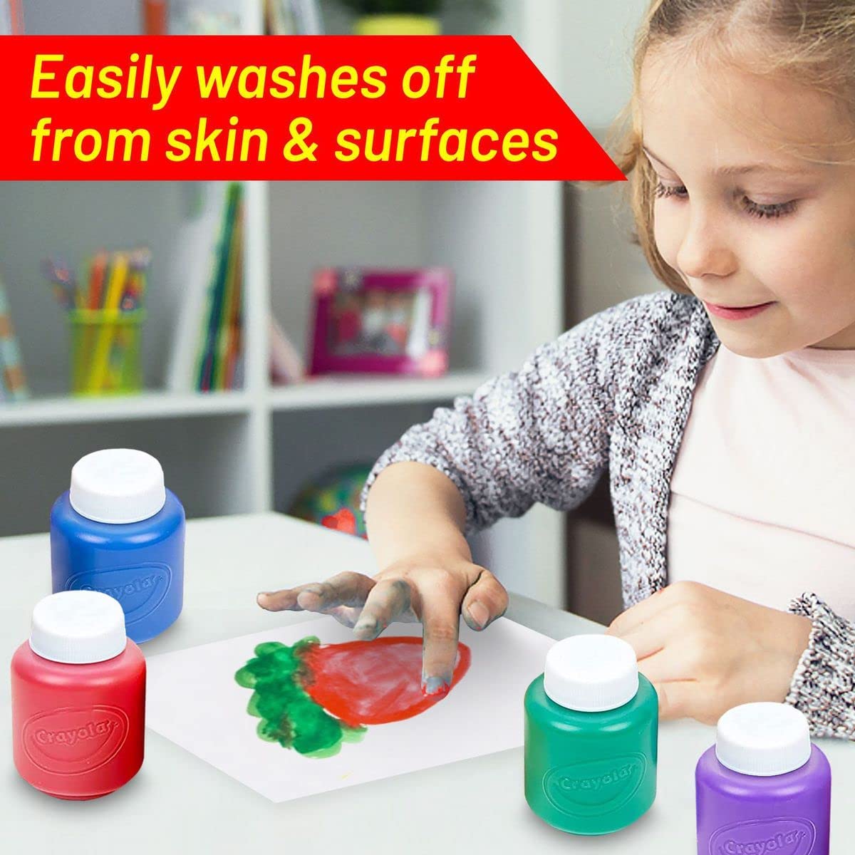 Crayola Kids Paint Set - Complete Toddler Painting Set