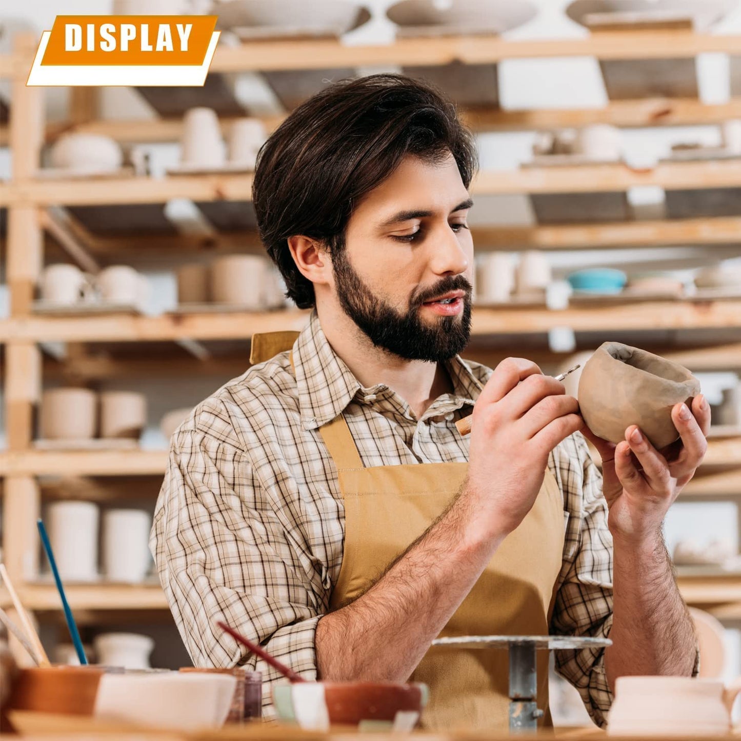 11Pcs Pottery Clay Sculpting Tools Polymer Clay Tools ,Double-Ended, Polymer Ceramic Embossing