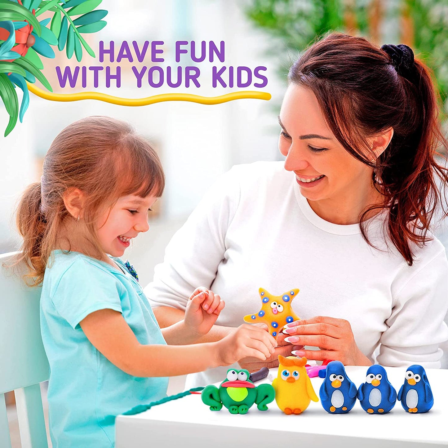 FLYFLAG Air Dry Clay 36 Colors, Soft & Ultra Light, Modeling Clay with Accessories, Tools and Tutorials