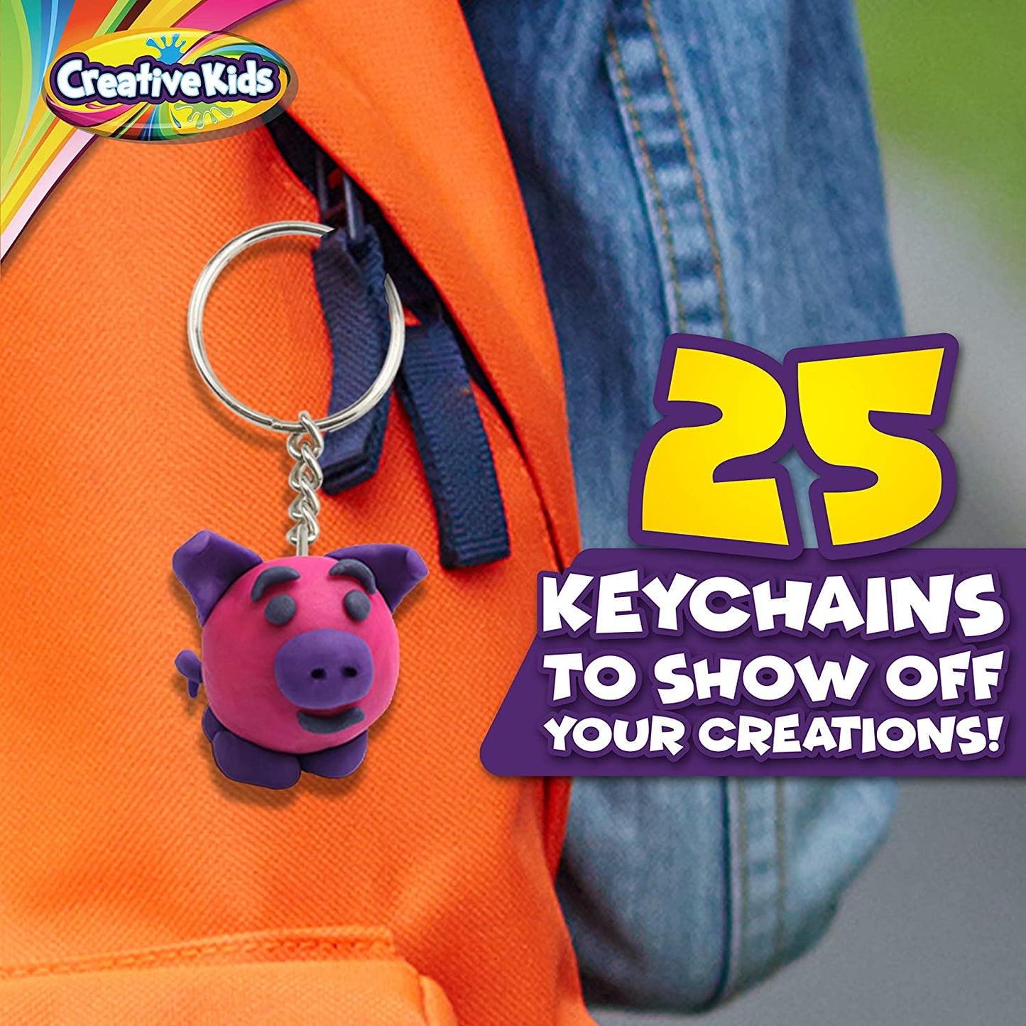 Creative Kids Air Dry Clay Modeling Crafts Kit for Children - 30 Vibrant Colors & 3 Clay Tools