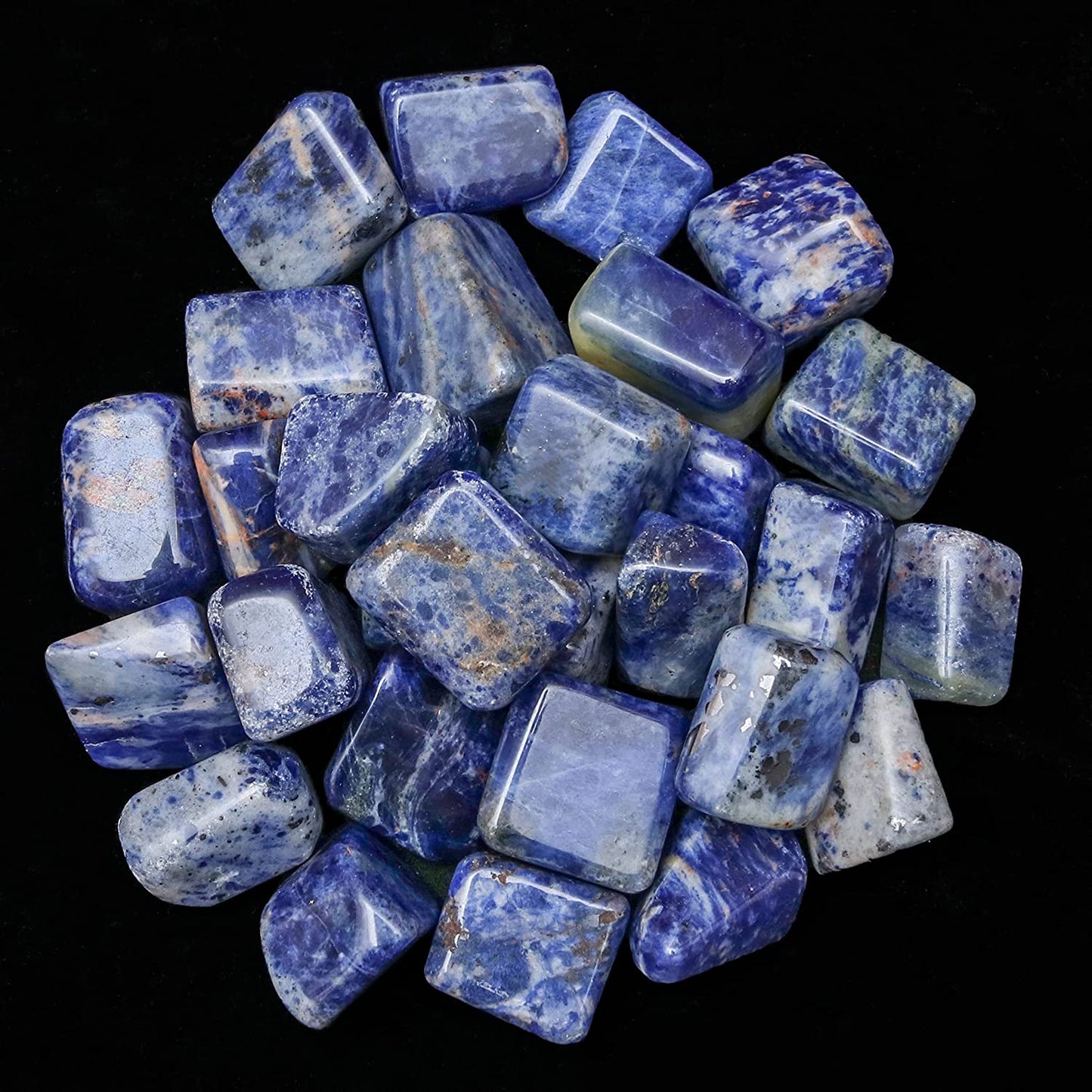 Zaicus 1lb Iolite Tumbled Stones |Natural Stones | Home Decor | Size 20-25 mm