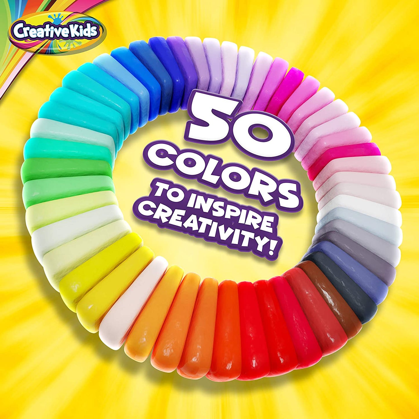 Creative Kids Air Dry Clay Modeling Crafts Kit for Children - 30 Vibrant Colors & 3 Clay Tools