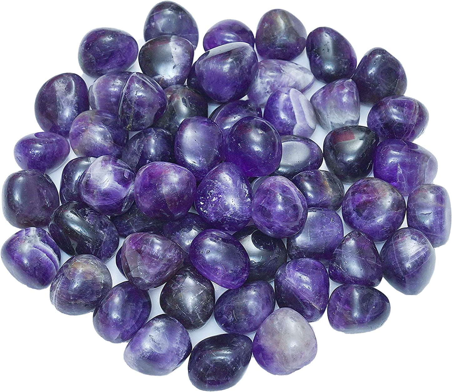 Ainuosen 1LB Natural Polished Tumbled Lapis Lazuli Crystals Stones 0.8-1.2 inch