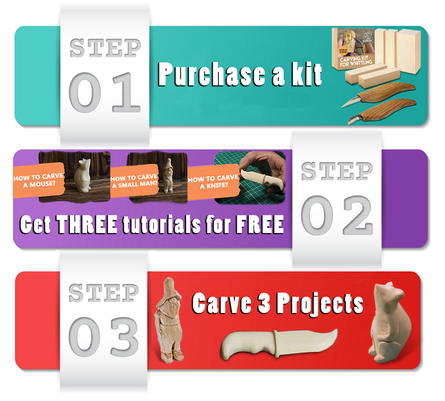 Beavercraft Wood Carving Kit S16
