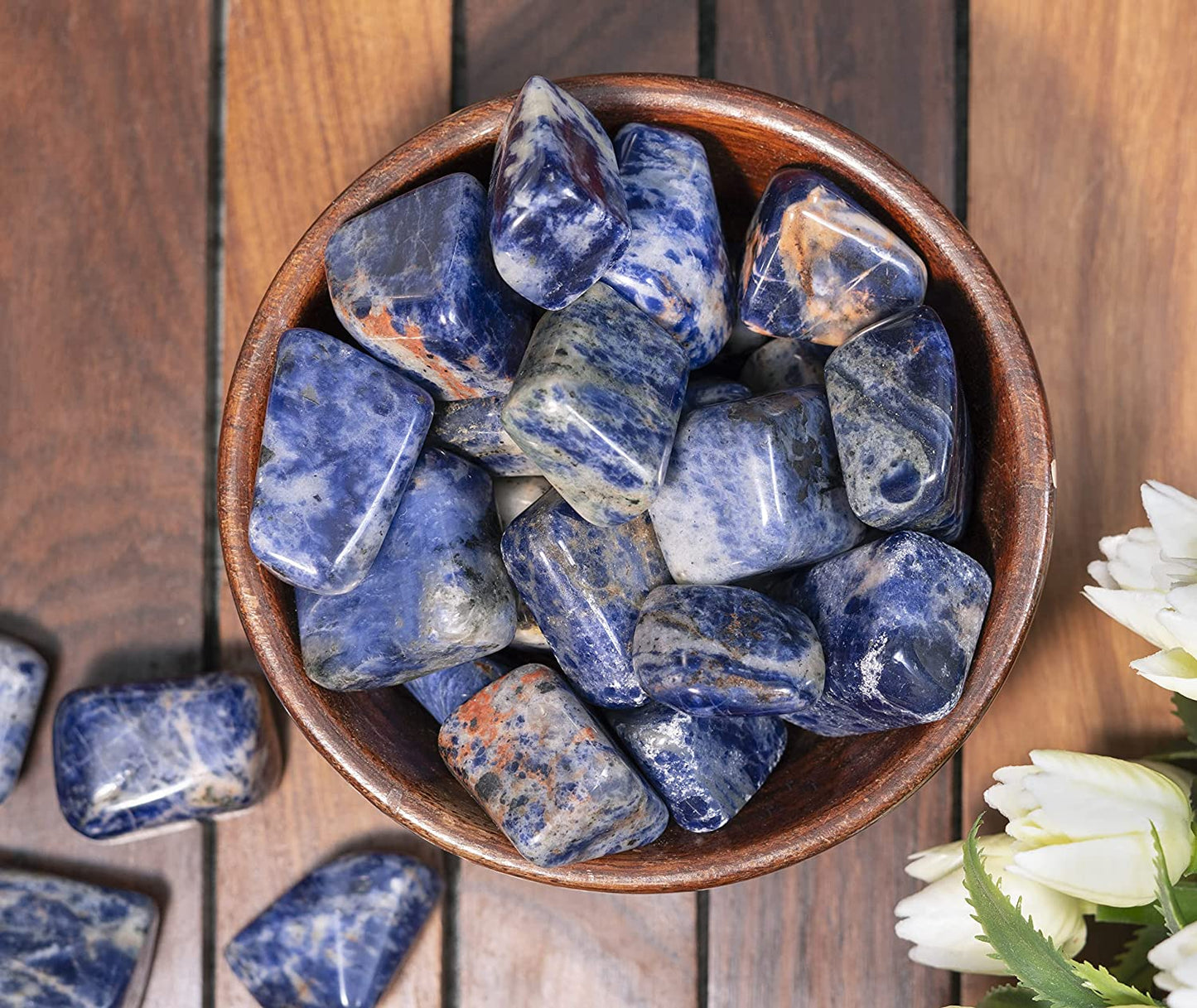 Zaicus 1lb Iolite Tumbled Stones |Natural Stones | Home Decor | Size 20-25 mm