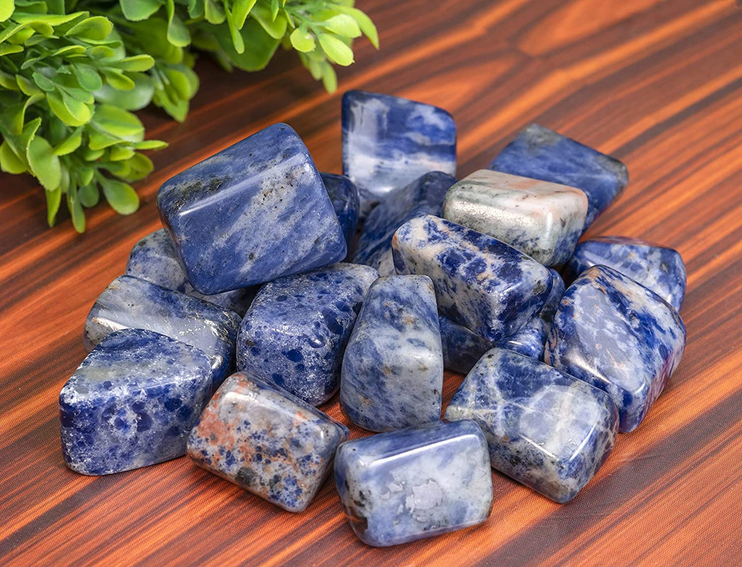 Zaicus 1lb Iolite Tumbled Stones |Natural Stones | Home Decor | Size 20-25 mm