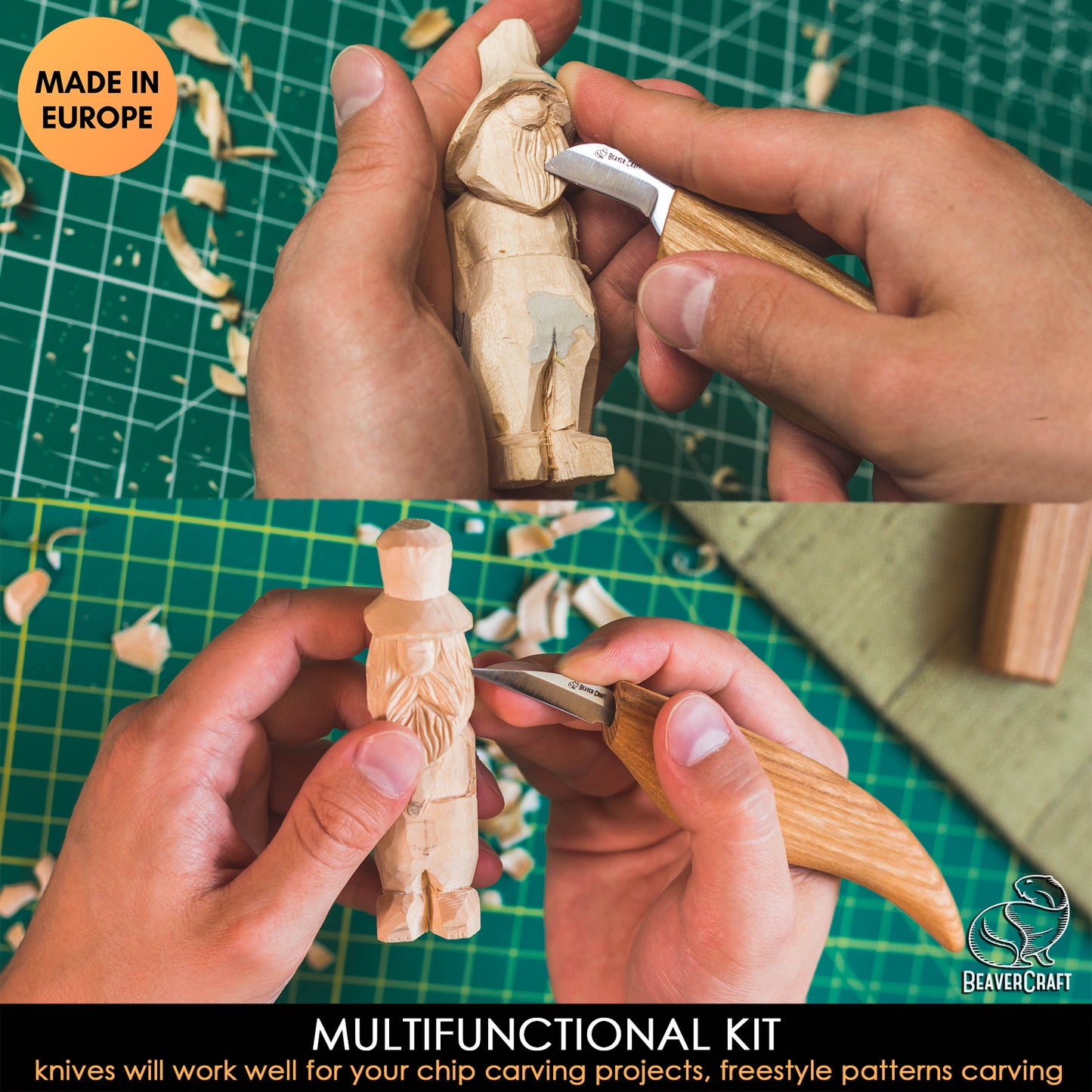 Beavercraft Wood Carving Kit S16