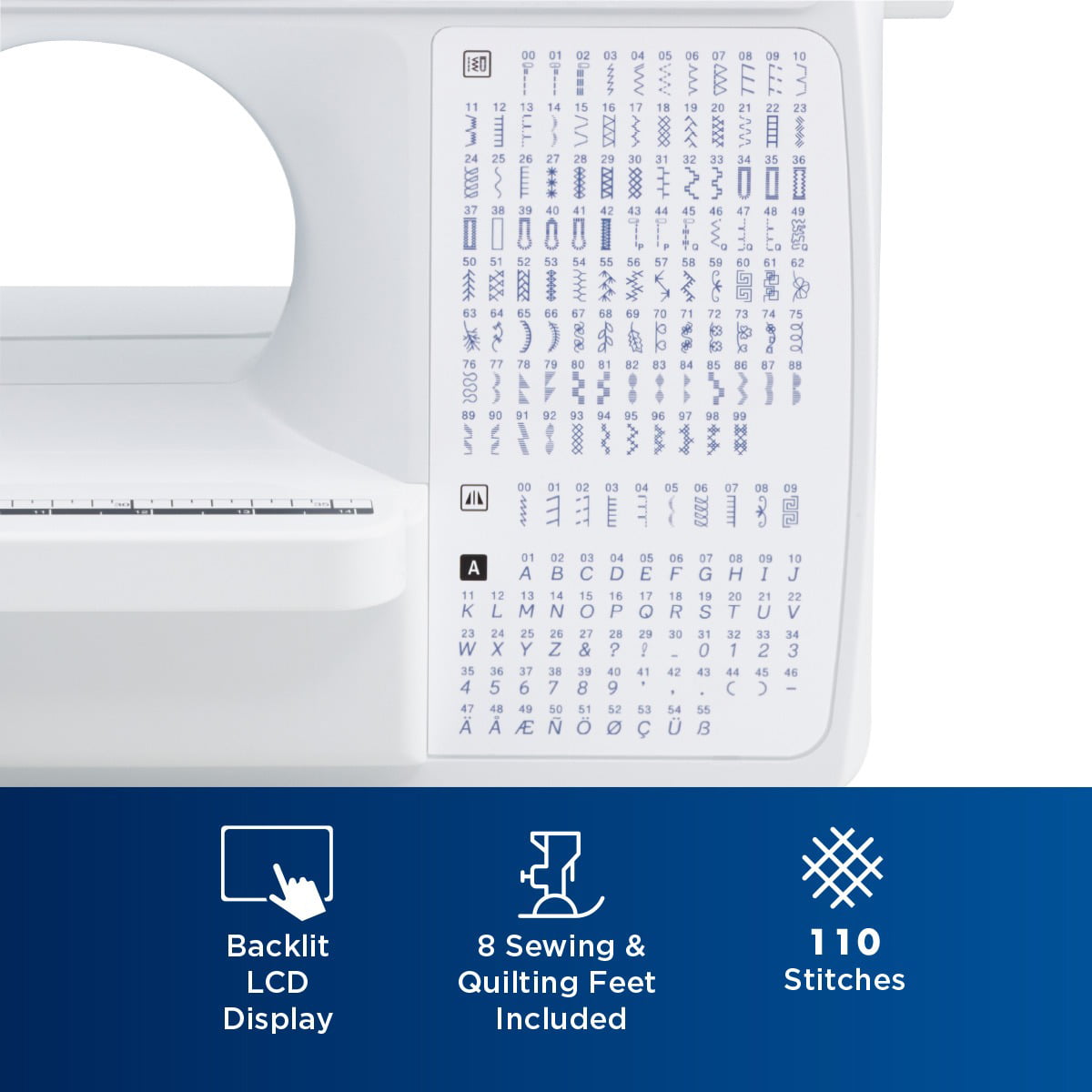Brother XR9550 Sewing and Quilting Machine with LCD, Wide Table, 8-Sewing Feet