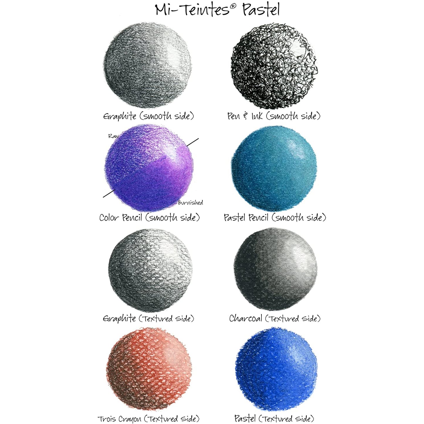 Canson Mi-Teintes Paper Pad, 9" x 12", Assorted Colors